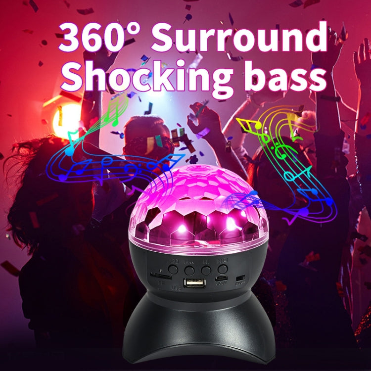 RGB Bluetooth Ambient Sound Light Ball with USB Charging, Black