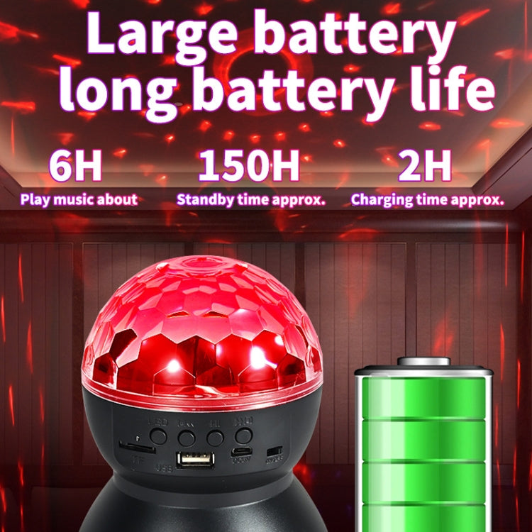 RGB Bluetooth Ambient Sound Light Ball with USB Charging, Black