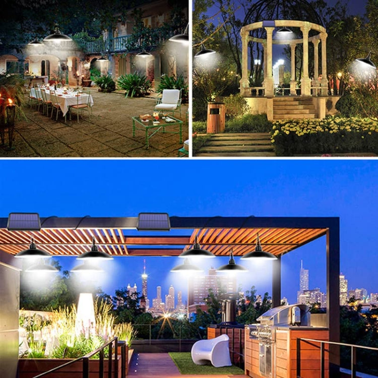 IP65 Waterproof Solar LED Pendant Light with Remote Control and Adjustable Hook