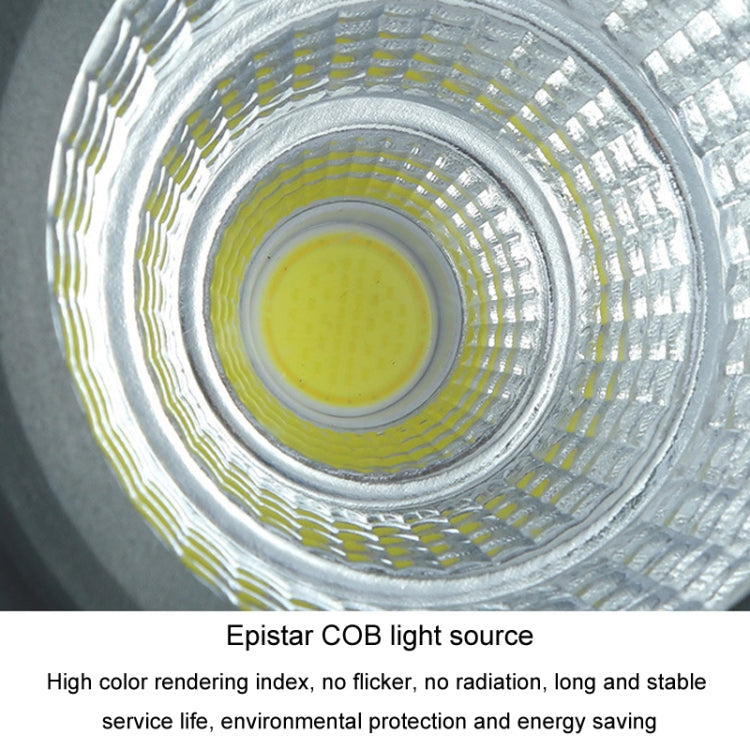 LED Waterproof COB Floodlight Spotlight - 20W Adjustable Outdoor Garden Lamp, 7 Color Options