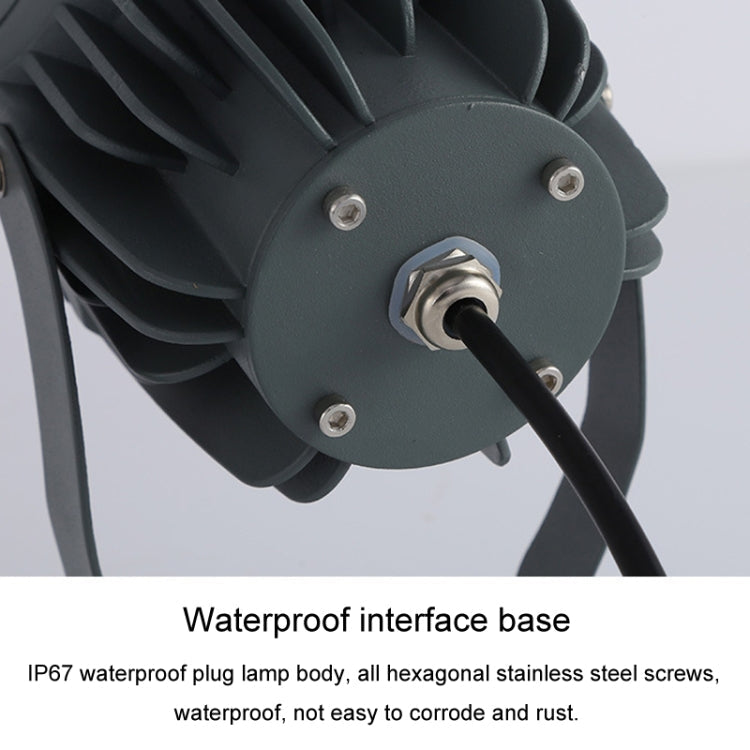 LED Waterproof COB Floodlight Spotlight - 30W, 7 Color Options