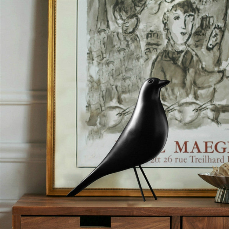 Resin Bird Figurine Office Decor Accent
