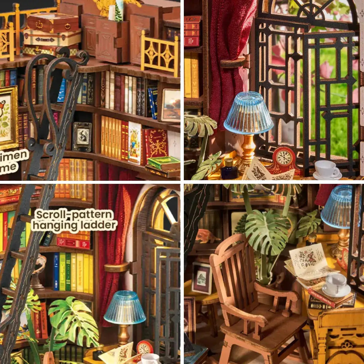 DIY Reading Nook Miniature Book Shelf Kit
