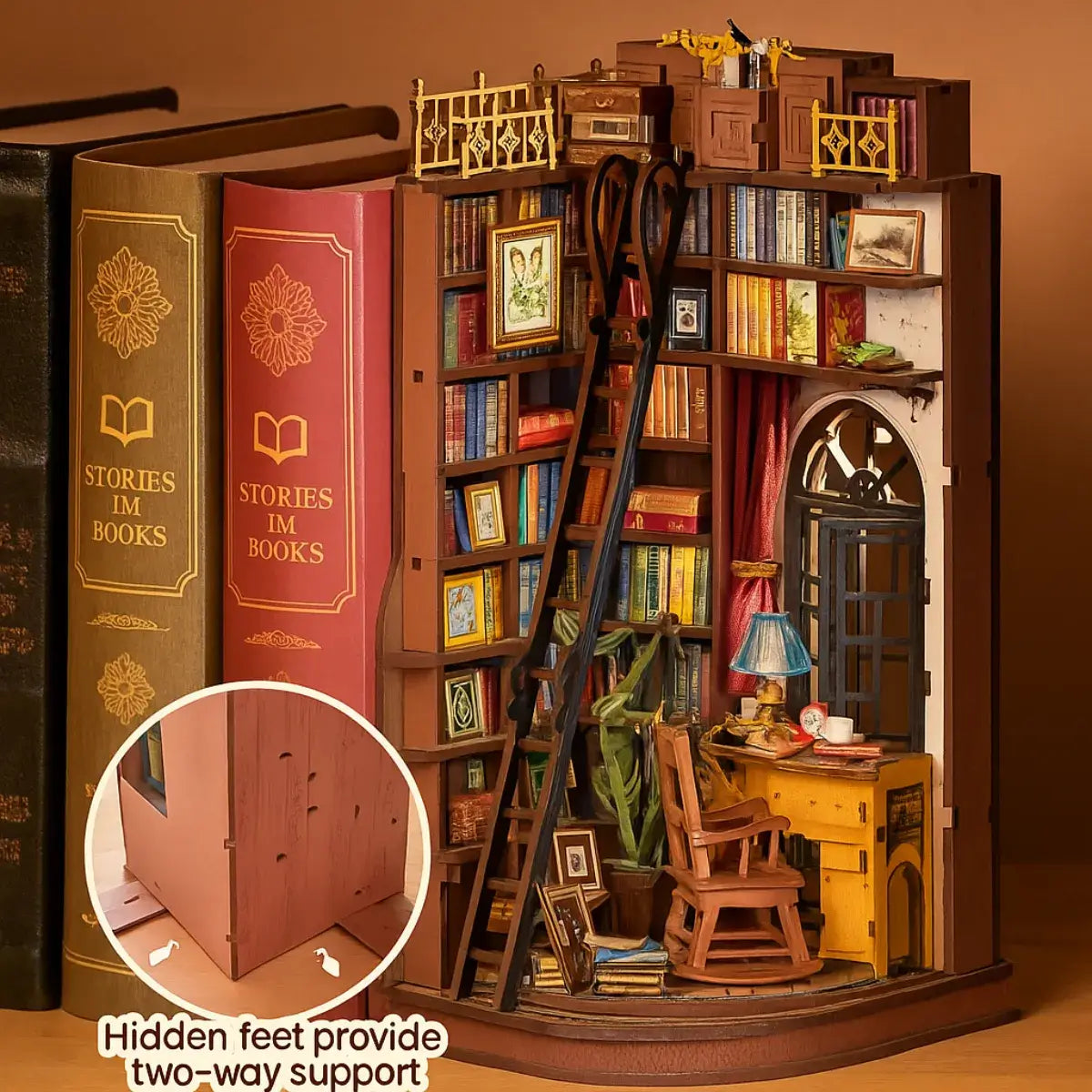 DIY Reading Nook Miniature Book Shelf Kit
