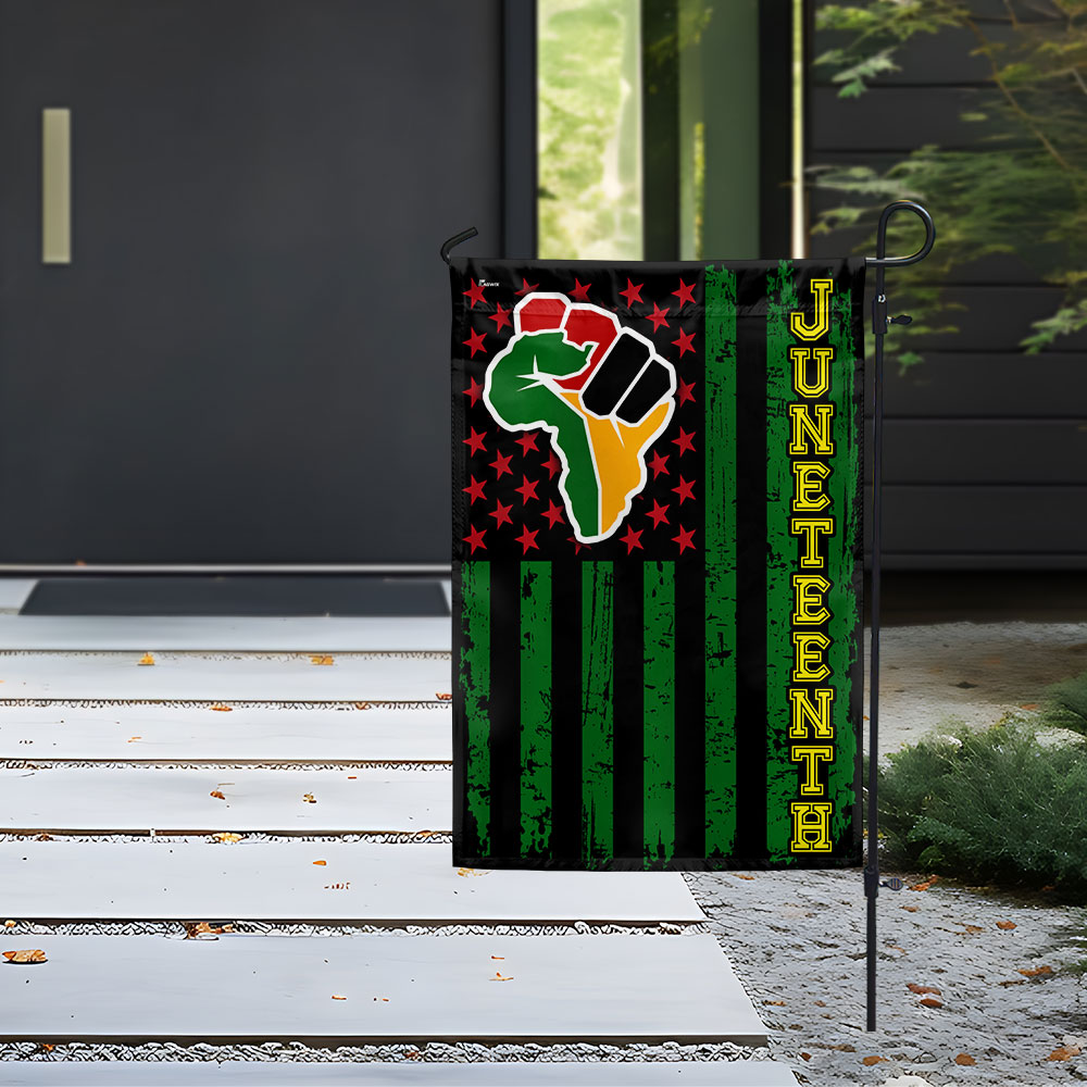 Double-Sided Juneteenth African American Flag - Custom Printed Canvas