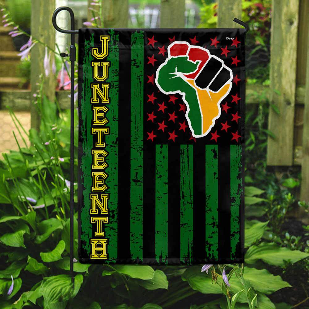 Double-Sided Juneteenth African American Flag - Custom Printed Canvas