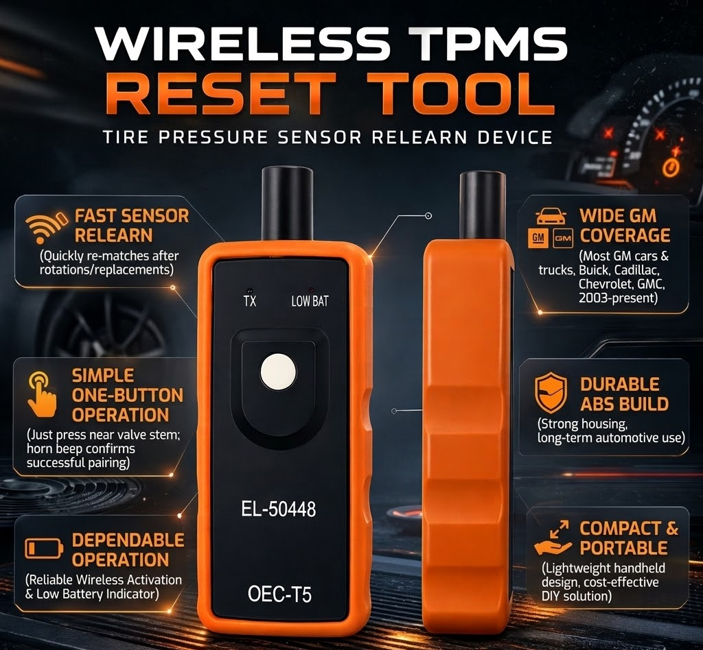 Wireless TPMS Reset Tool for GM Vehicles