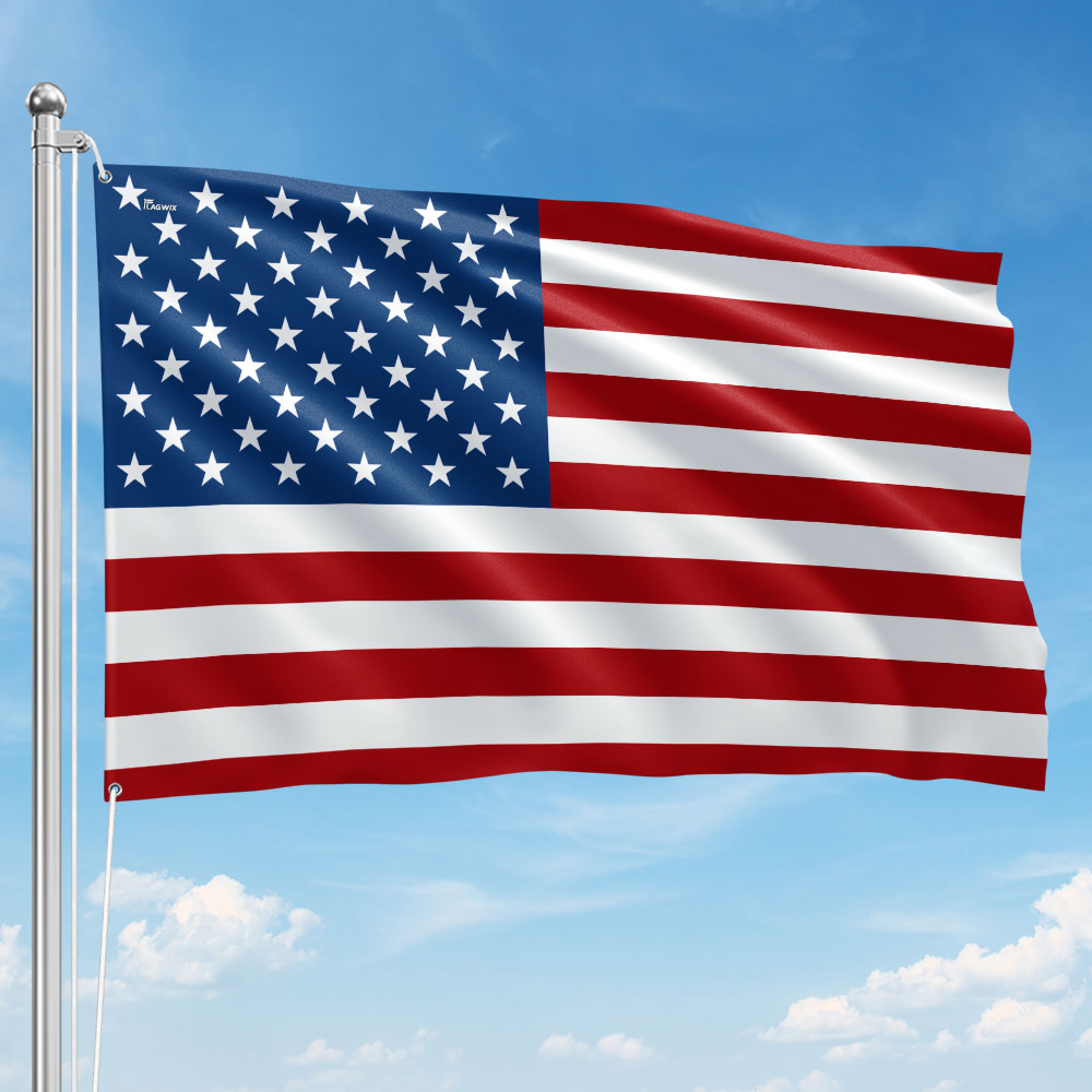 Premium Weatherproof American Grommet Flag - Double-Sided Canvas