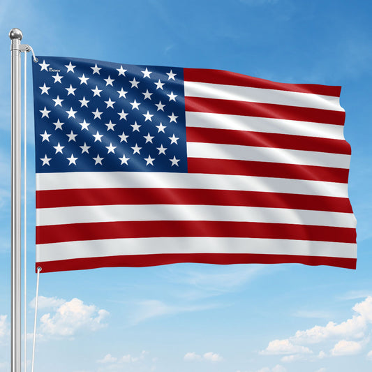 Premium Weatherproof American Grommet Flag - Double-Sided Canvas
