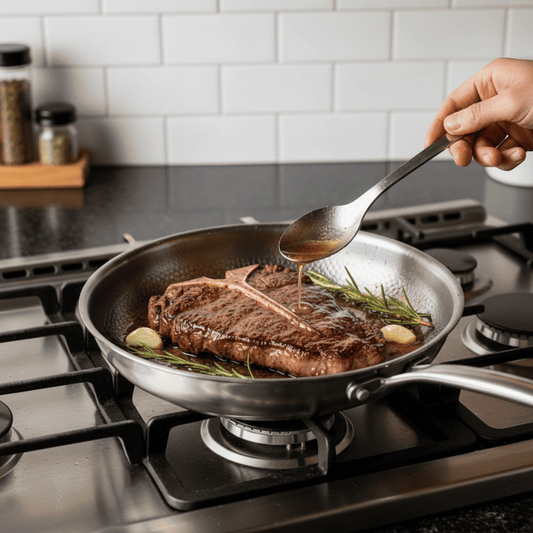 High-Quality Stainless Steel Titanium Pan for Natural Cooking