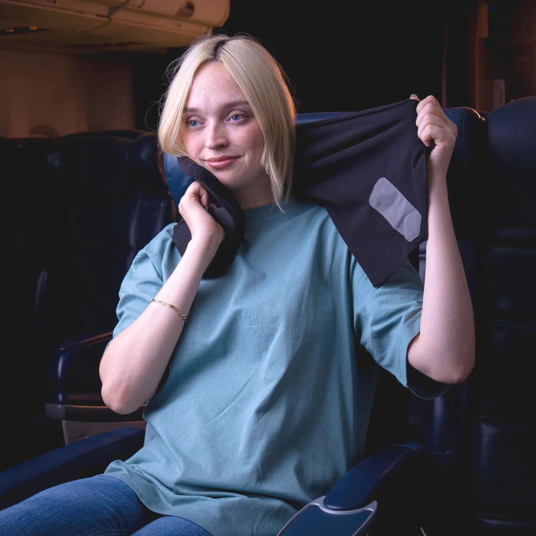 Wrap Style Travel Pillow for Upright Neck Support