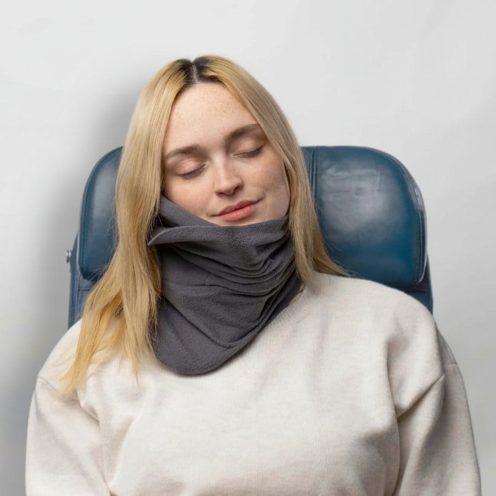 Wrap Style Travel Pillow for Upright Neck Support