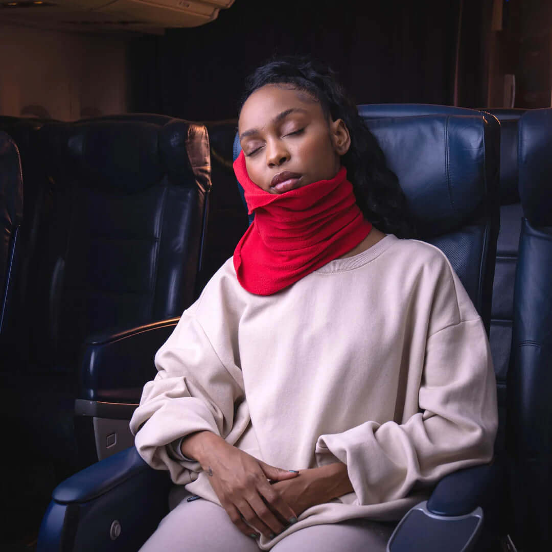 Wrap Style Travel Pillow for Upright Neck Support