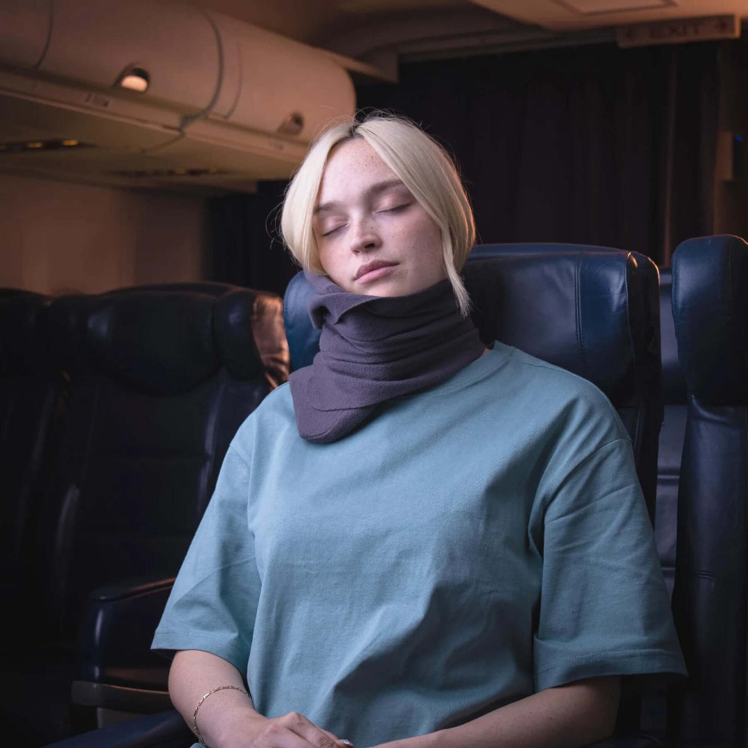 Wrap Style Travel Pillow for Upright Neck Support