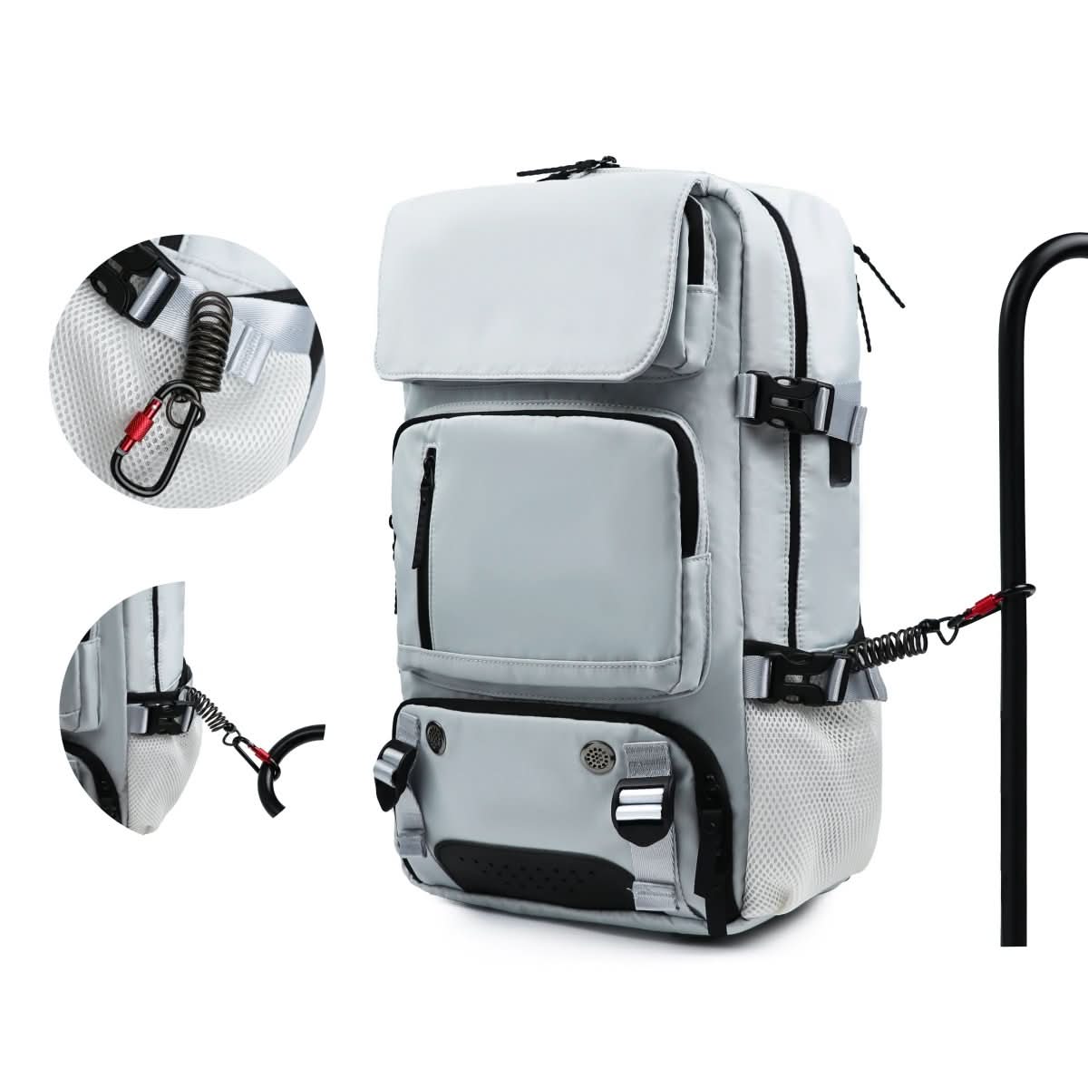 Waterproof Travel Backpack with Laptop Compartment and USB Charging Port