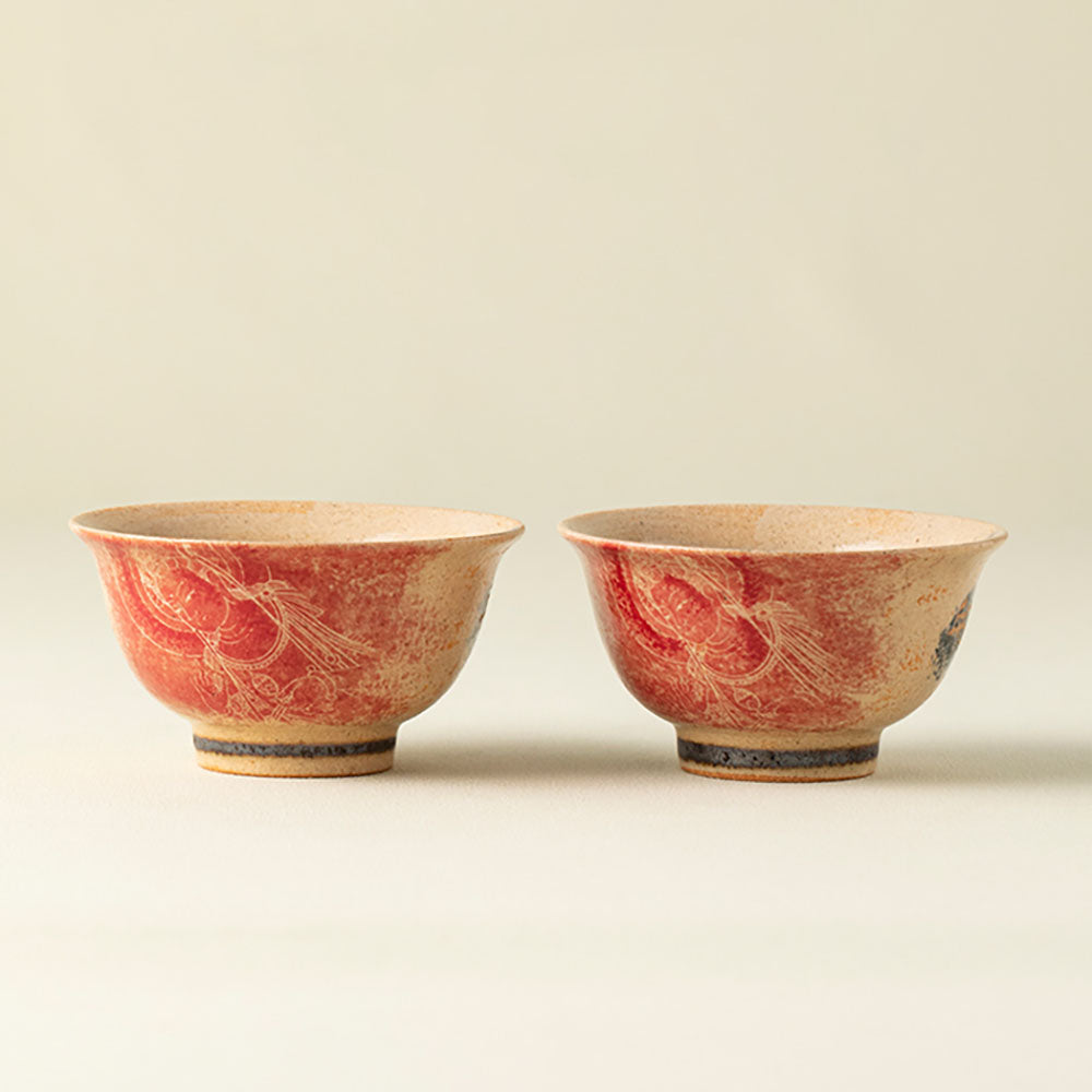 Dunhuang Dragon Girl Ceramic Gaiwan with Tray