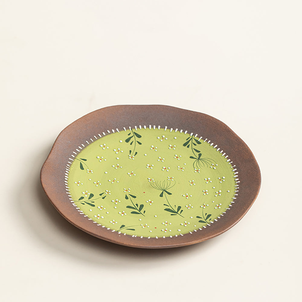 Hand Painted Daisy Pottery Gaiwan Set