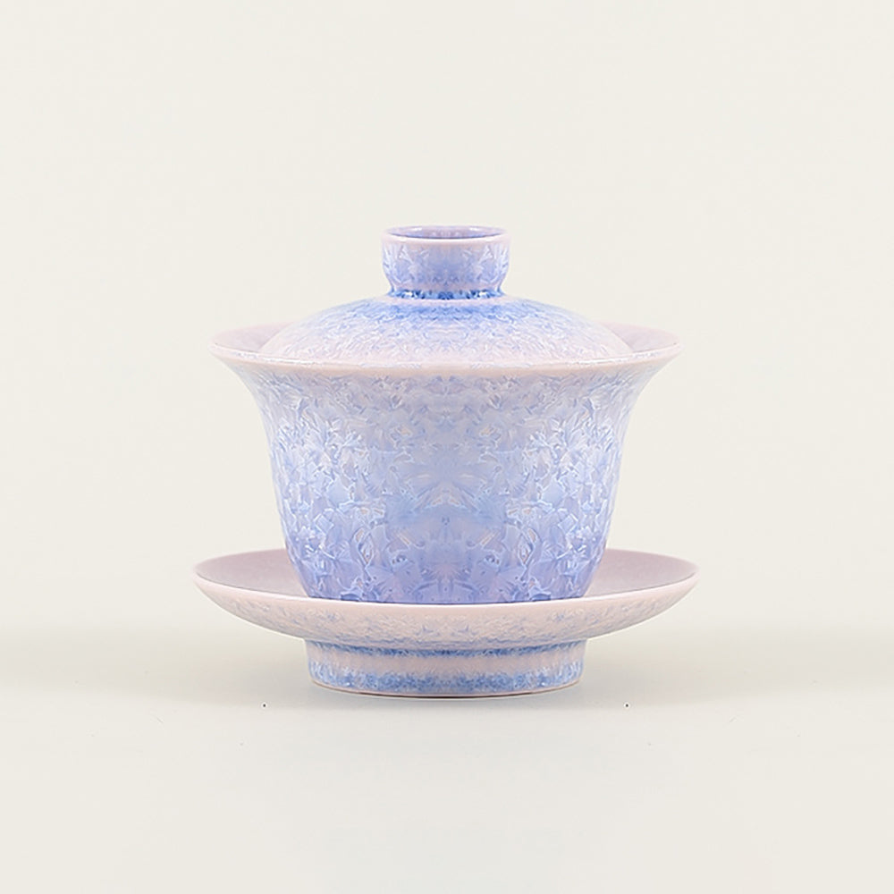 Purple Ice Crystal Ruyao Porcelain Tea Gaiwan