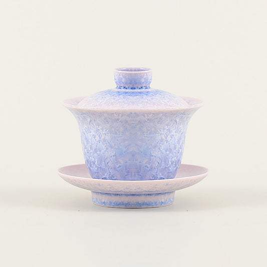 Purple Ice Crystal Ruyao Porcelain Tea Gaiwan