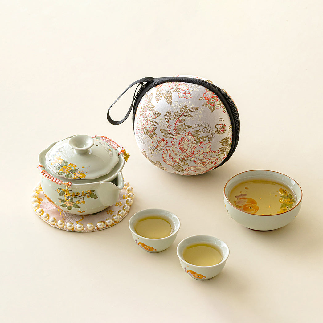 Osmanthus Koi Portable Travel Tea Set
