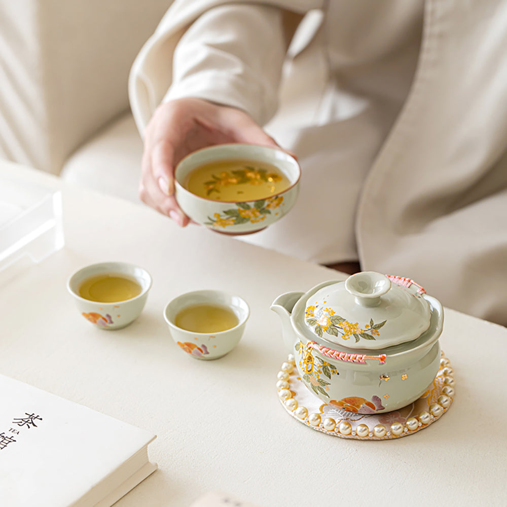 Osmanthus Koi Portable Travel Tea Set