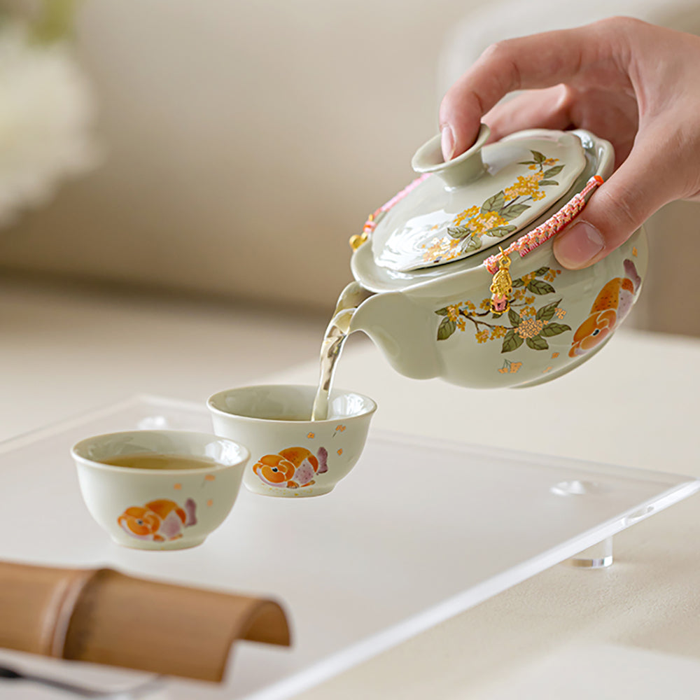 Osmanthus Koi Portable Travel Tea Set
