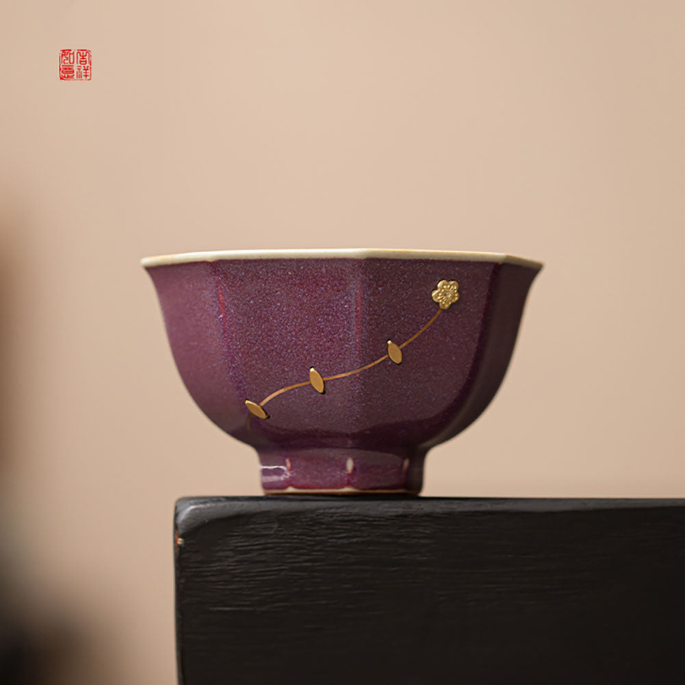 Ceramic Gongfu Tea Cup Set with Counternail Technology