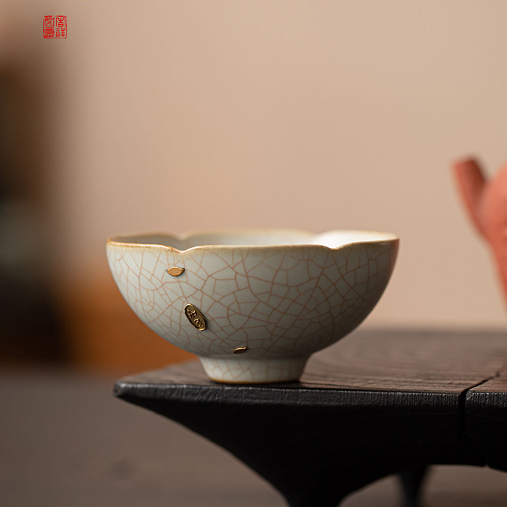 Ceramic Gongfu Tea Cup Set with Counternail Technology