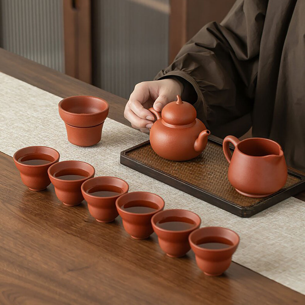 Zhu Ni Clay Gourd Tea Set with Gift Box