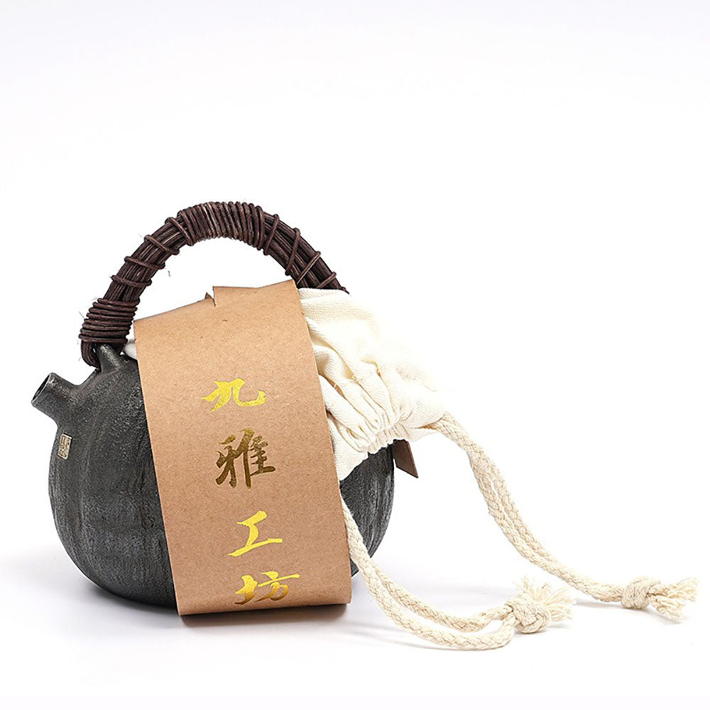 Japanese Melon-Shaped Cast Iron Teapot