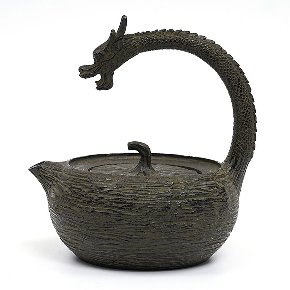 Japanese Cast Iron Teapot with Dragon Handle