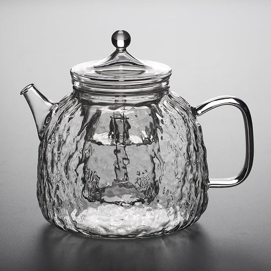 Tree Grain Borosilicate Glass Teapot with Steam Infuser