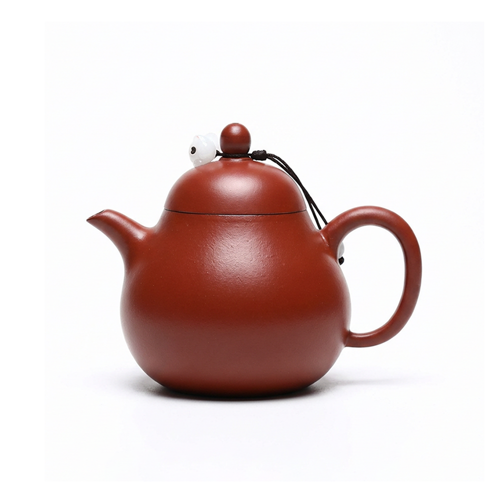 Yixing Da Hong Pao Pear-Shaped Clay Teapot