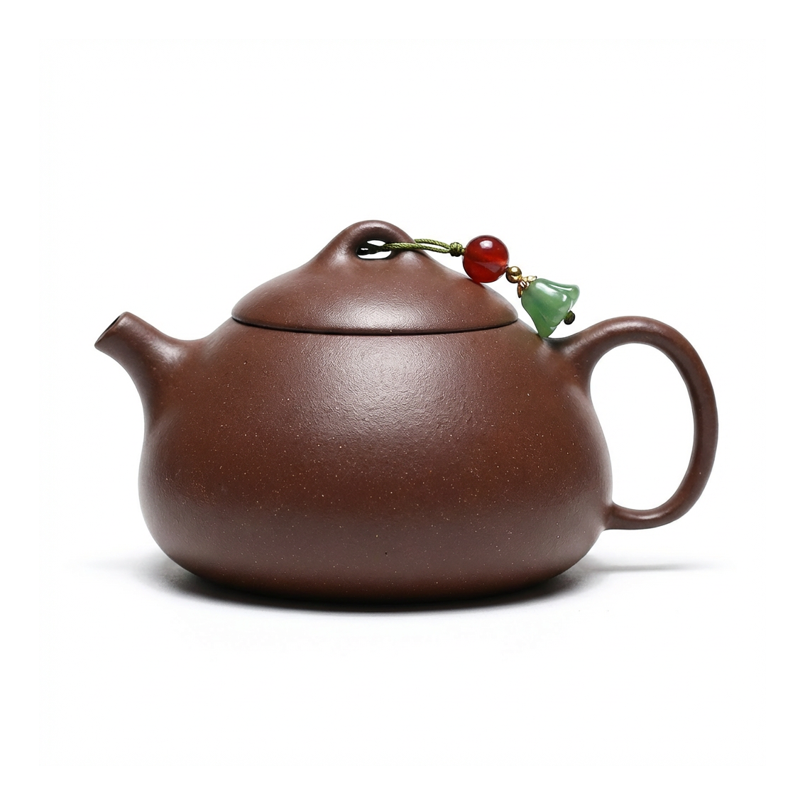 Yixing Purple Clay Gongfu Teapot with Ergonomic Handle