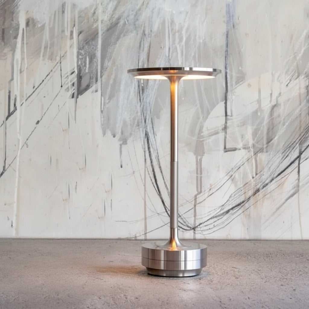 Rechargeable LED Touch Control Table Lamp in Metal