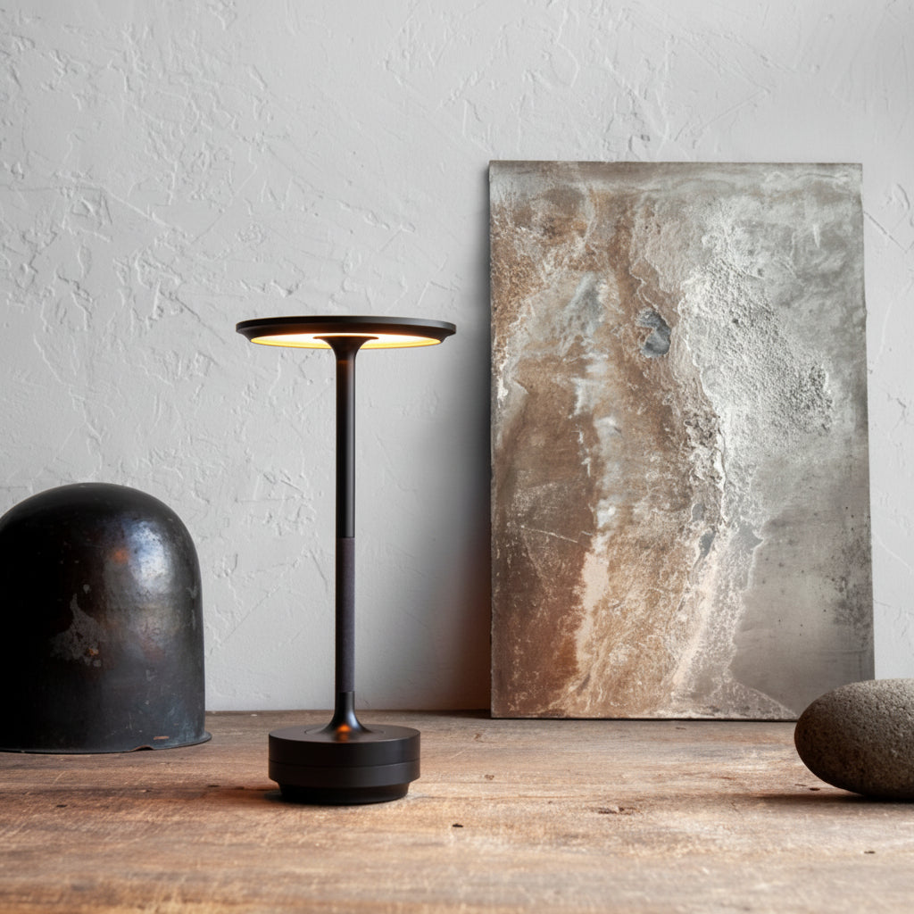 Rechargeable LED Touch Control Table Lamp in Metal
