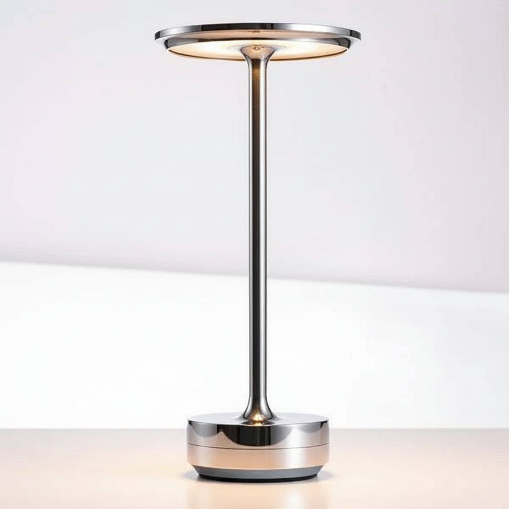 Rechargeable LED Touch Control Table Lamp in Metal
