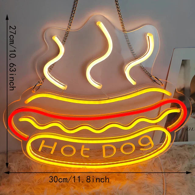 Neon Tacos LED Night Light for Restaurants and Kitchens