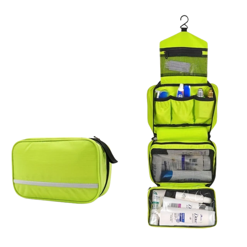 Compact Hanging Toiletry Organizer for Travel
