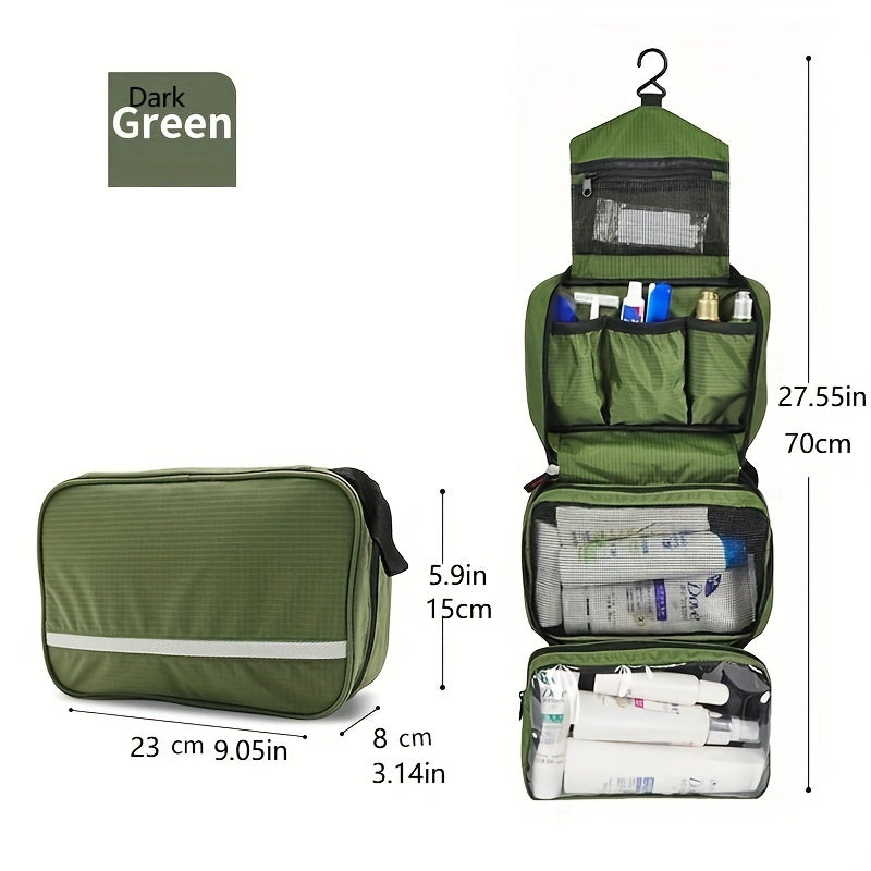 Compact Hanging Toiletry Organizer for Travel