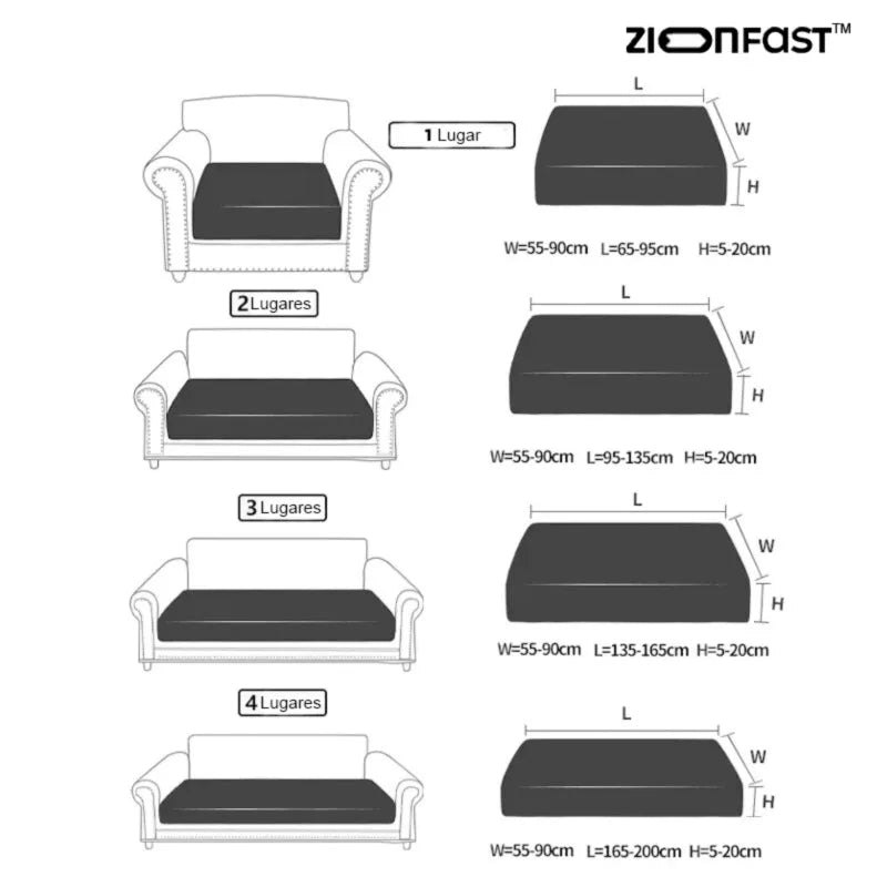 Waterproof Stretch Sofa Cover in Trendy Colors