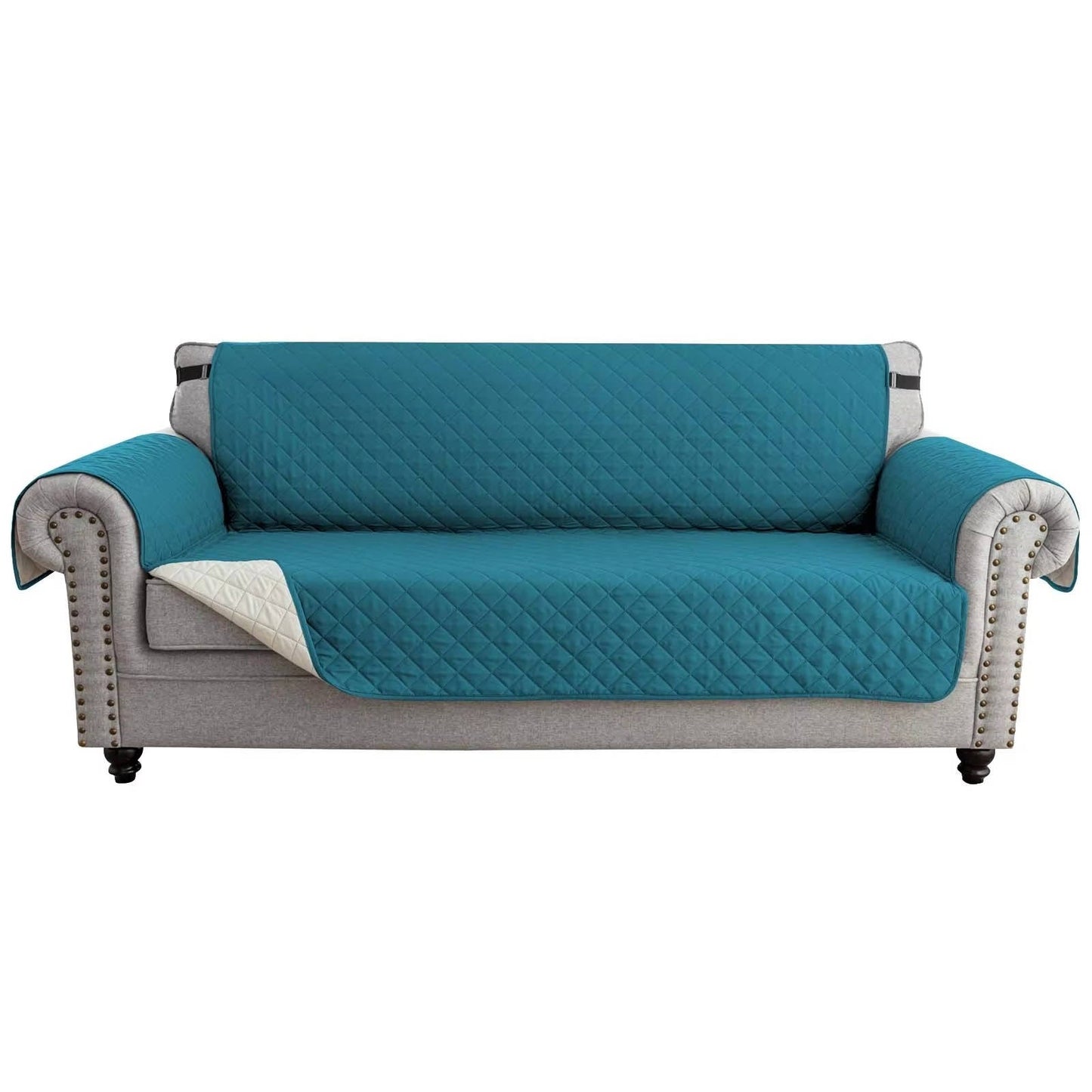 Reversible Water Resistant Sofa Cover for 3 Cushion Couch