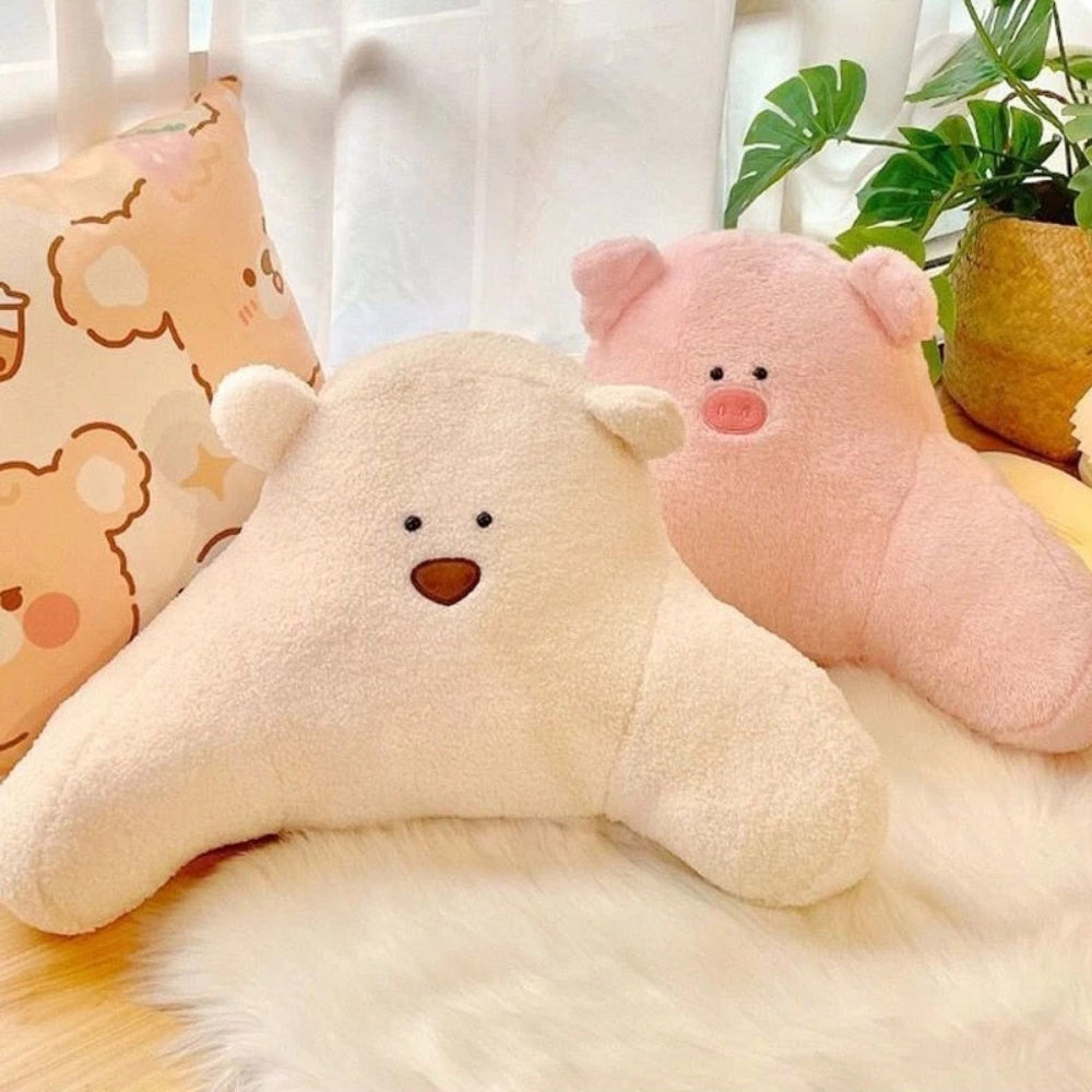 Teddy Bear Shaped Backrest Cushion