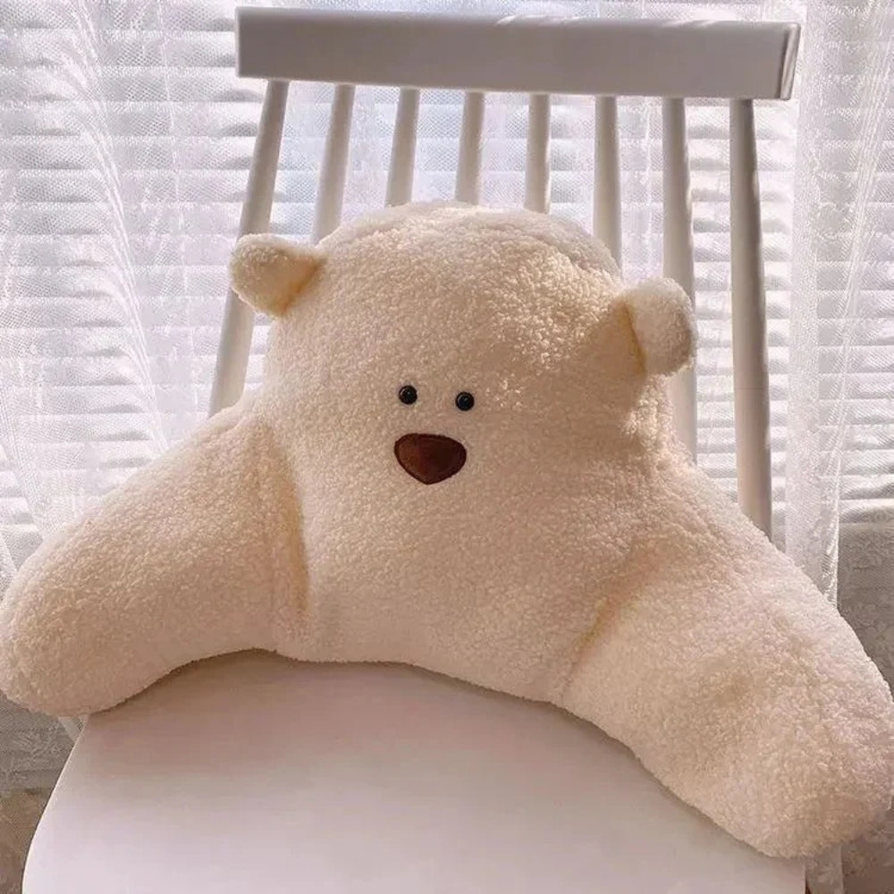 Teddy Bear Shaped Backrest Cushion