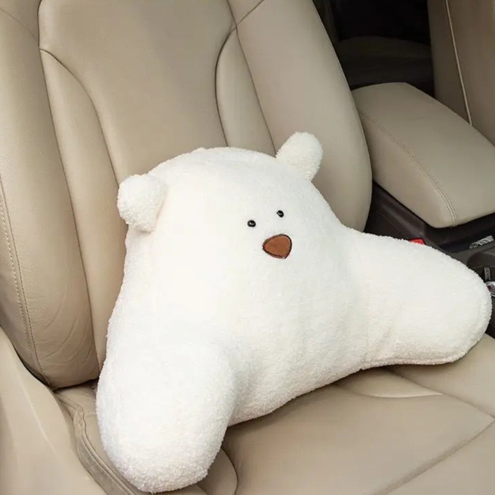 Teddy Bear Shaped Backrest Cushion
