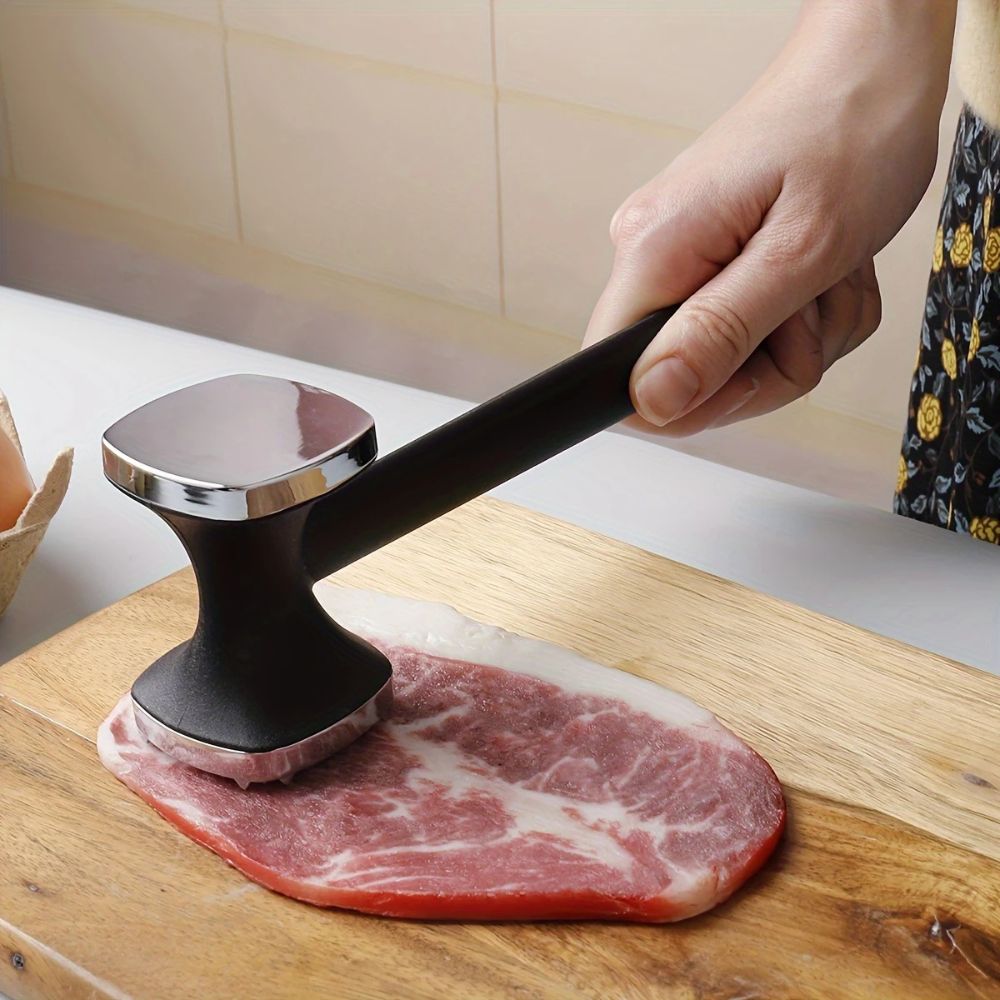 Dual-Sided Zinc Alloy Meat Tenderizer Hammer