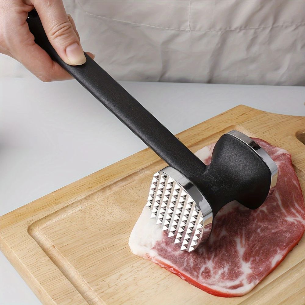 Dual-Sided Zinc Alloy Meat Tenderizer Hammer