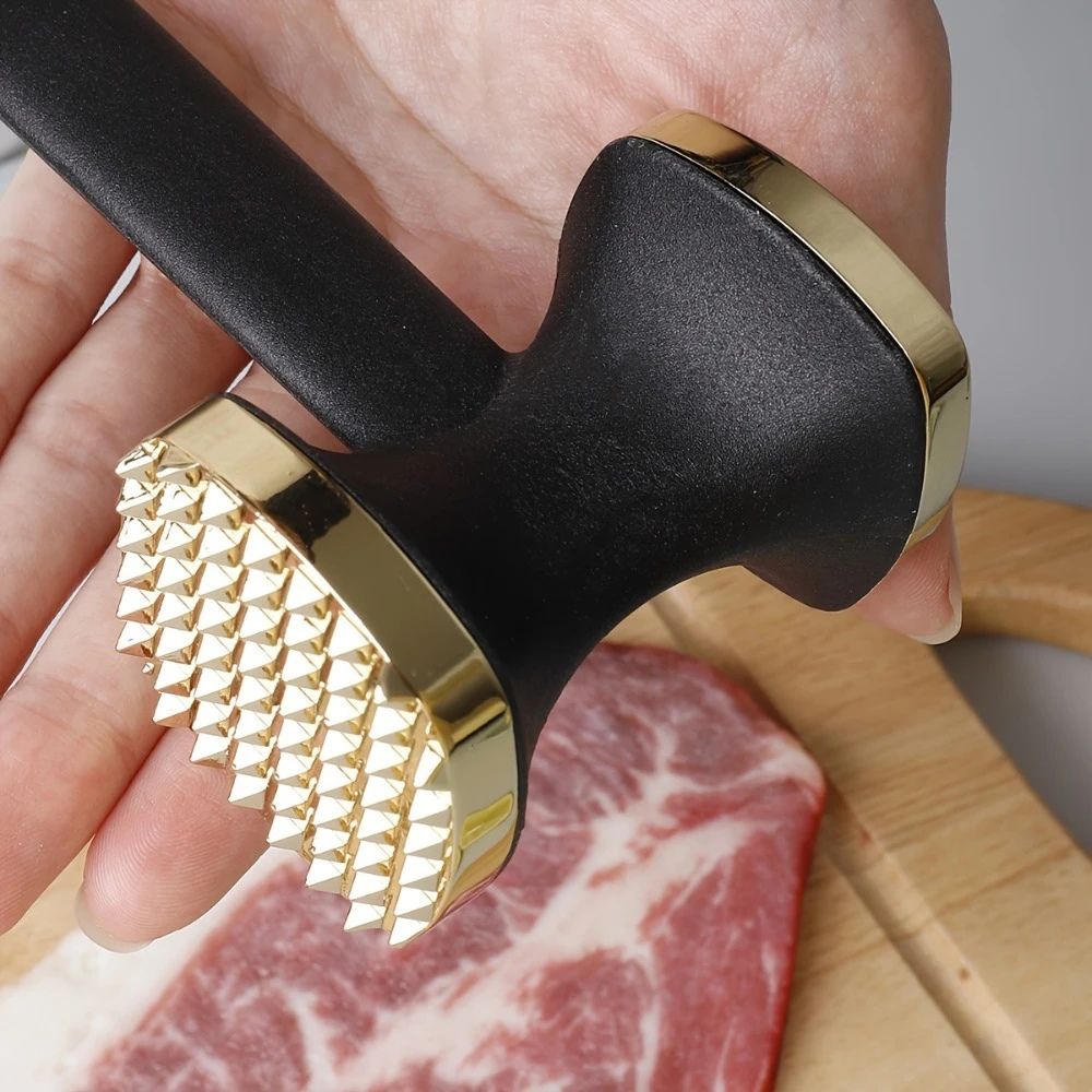 Dual-Sided Zinc Alloy Meat Tenderizer Hammer