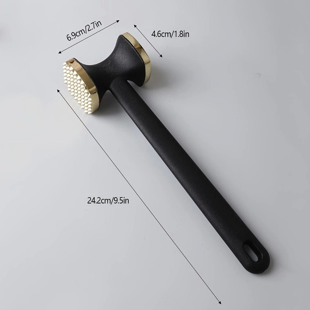 Dual-Sided Zinc Alloy Meat Tenderizer Hammer