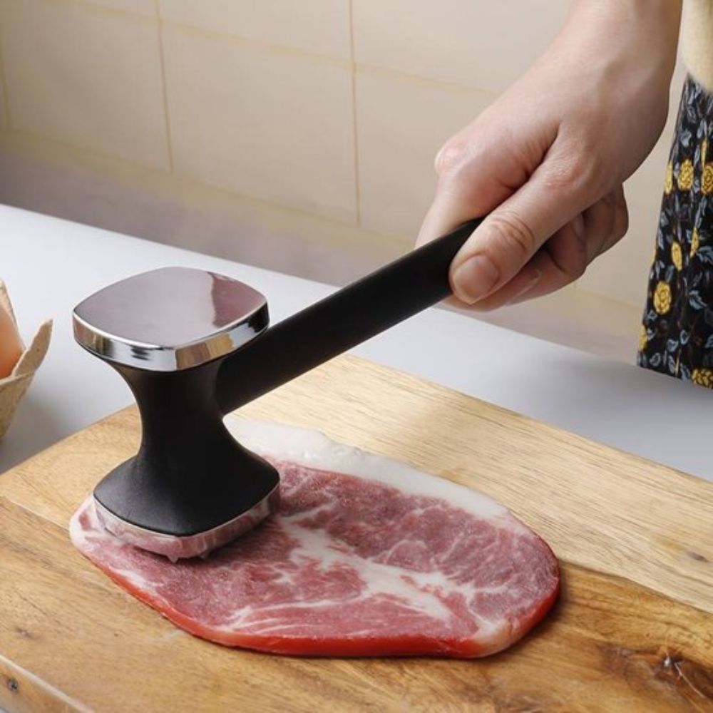 Dual-Sided Zinc Alloy Meat Tenderizer Hammer